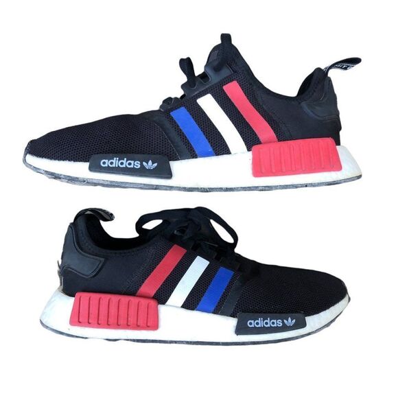 2019 Adidas NMD R1 Black Tri-Color Size 8 Black - Picture 5 of 16